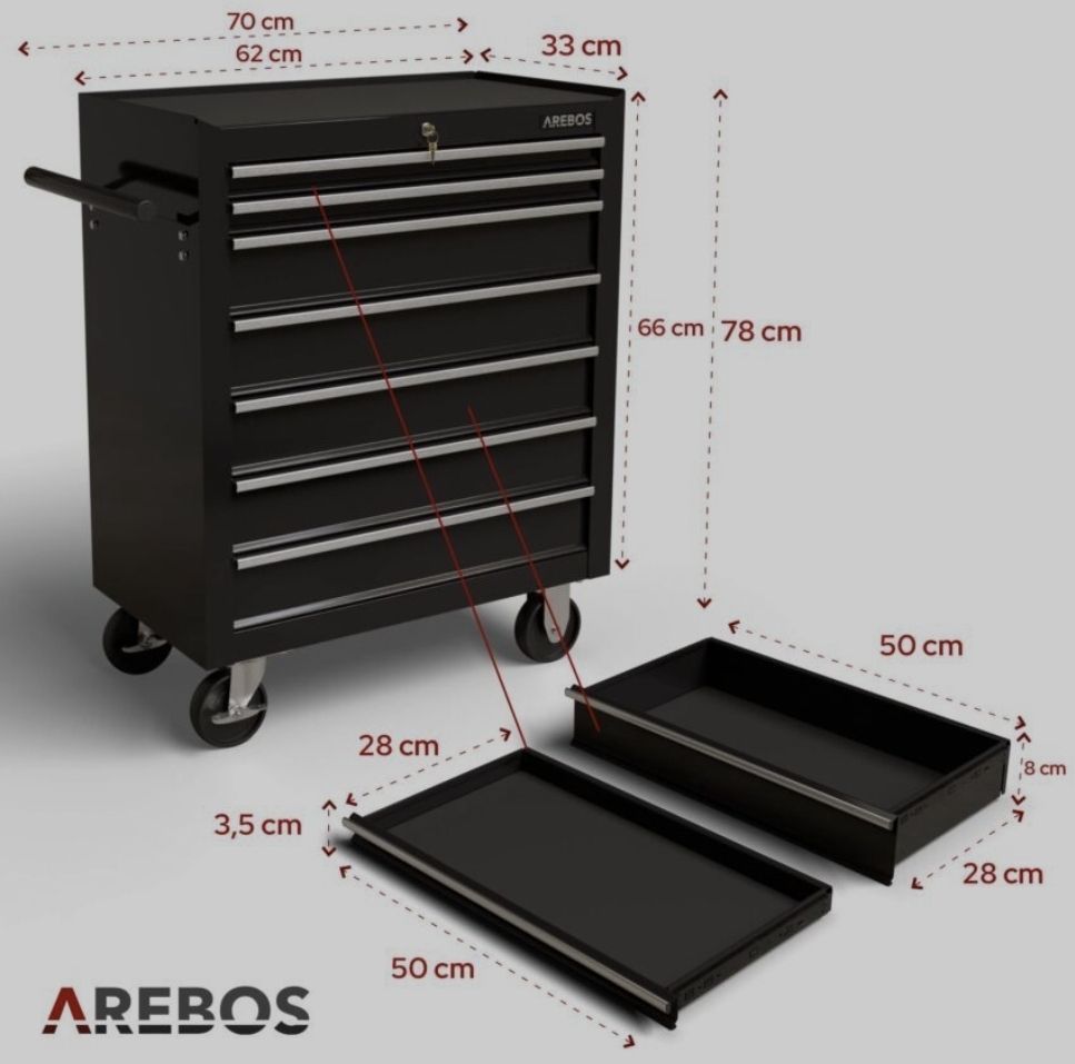 Alle Werkzeuge: Werkzeugwagen - 7 Fächer NEU – Neu (gemäss Beschreibung) aus Nebikon von warendiscount 4