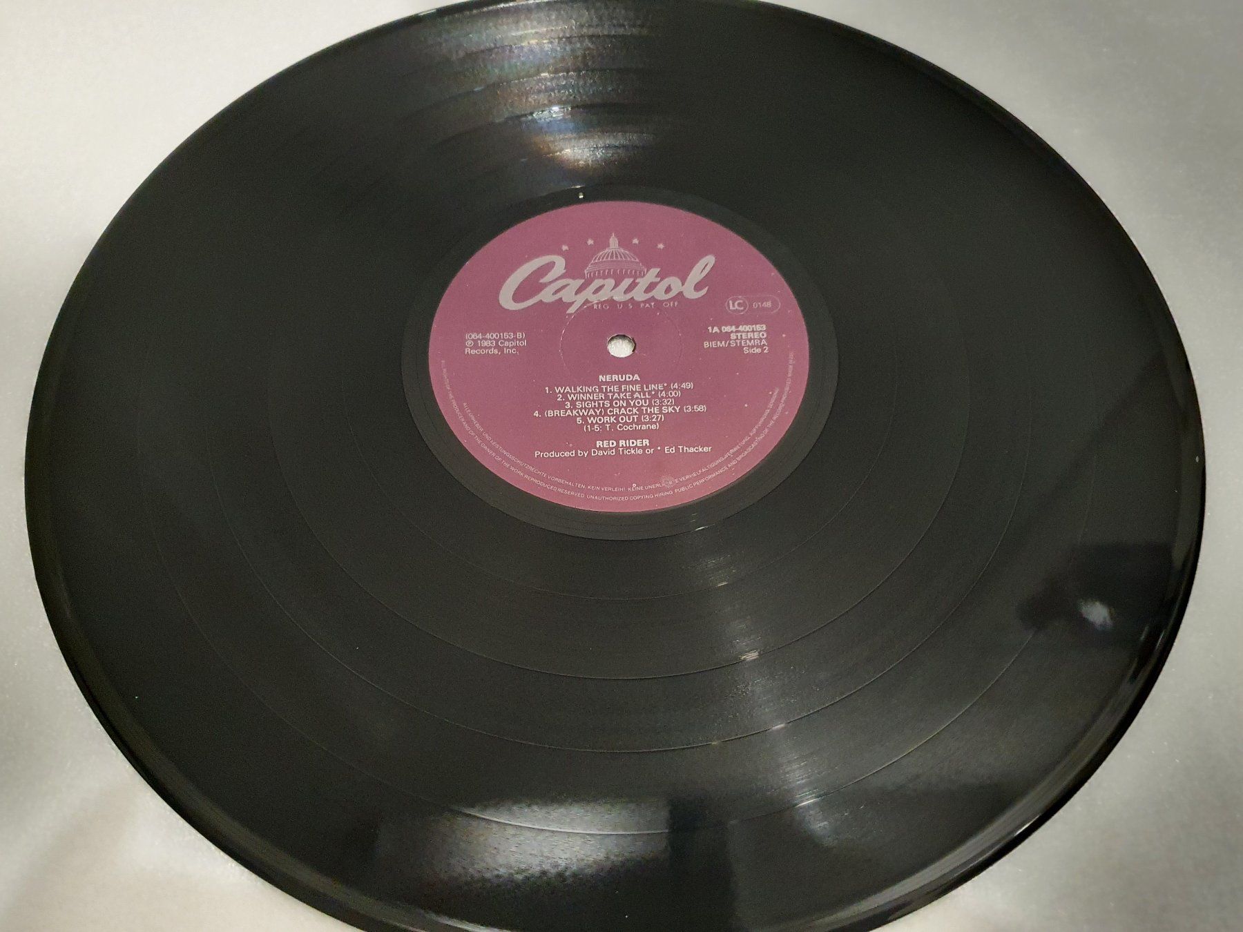 Dischi in vinile: Red Rider – Neruda – Usato da Uster venduto da Vinyl-Leidenschaft 4