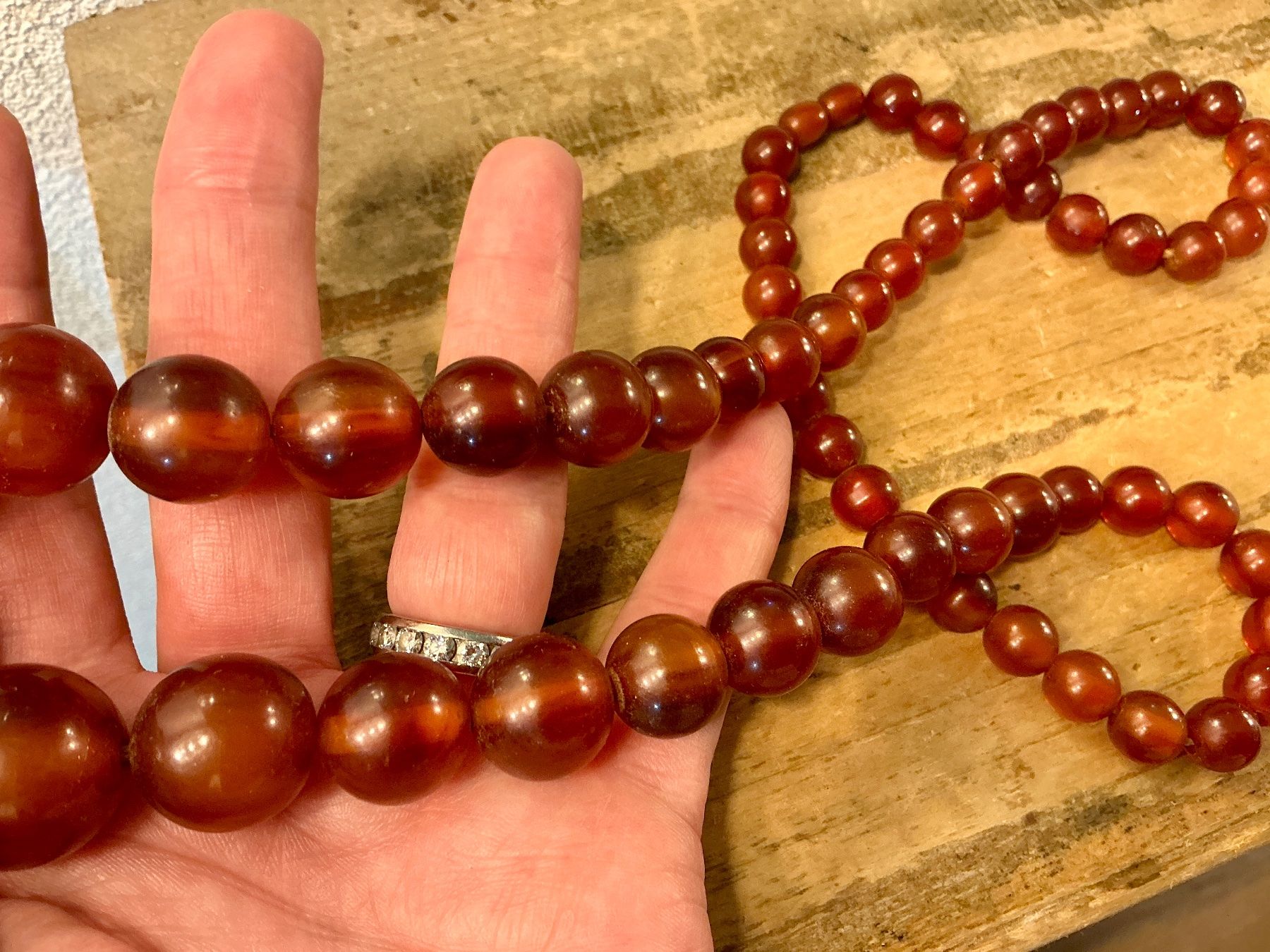 Catenine: ANTIKES XL COLLIER BAKELIT 30-40-ER, 75 GR – Usato da Biglen venduto da Limarkt 5