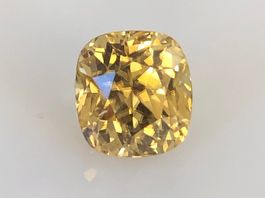 ZIRKON (N)= unbehandelt  goldgelb  3.97cts