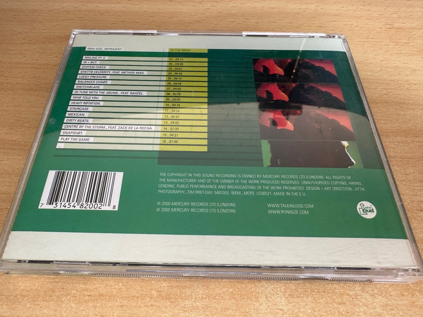CD: O3 Roni Size / Reprazent – In The Mode – Usato da Rikon im Tösstal venduto da Alpenmutz 1