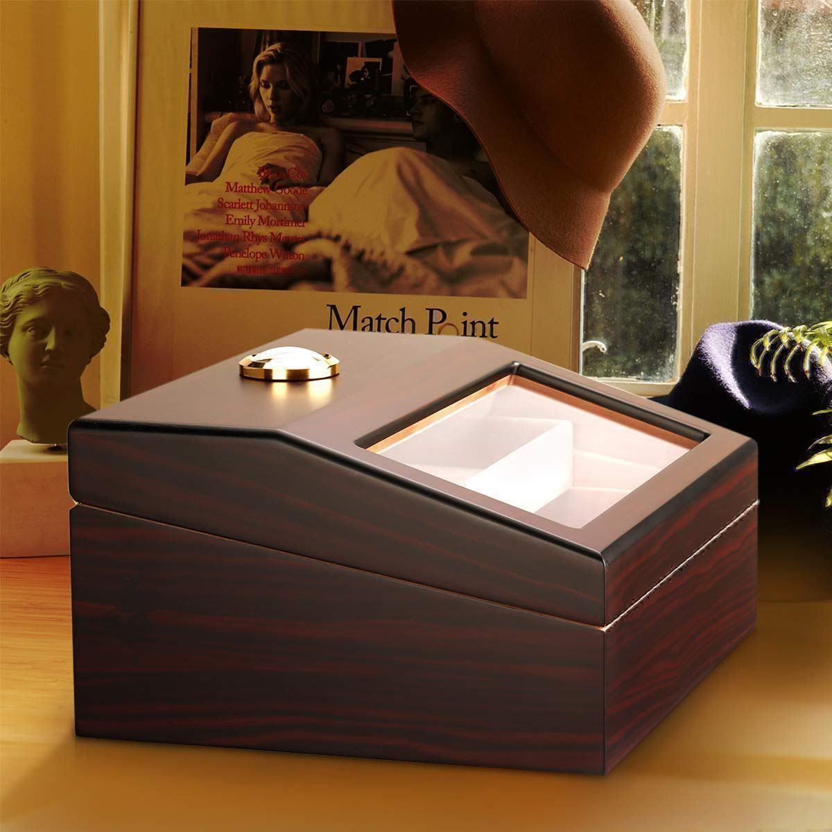 Humidor per sigari: Zigarren Humidor Box Holz mit Hygrometer – Nuovo (secondo la descrizione) da Thun venduto da Top32 1