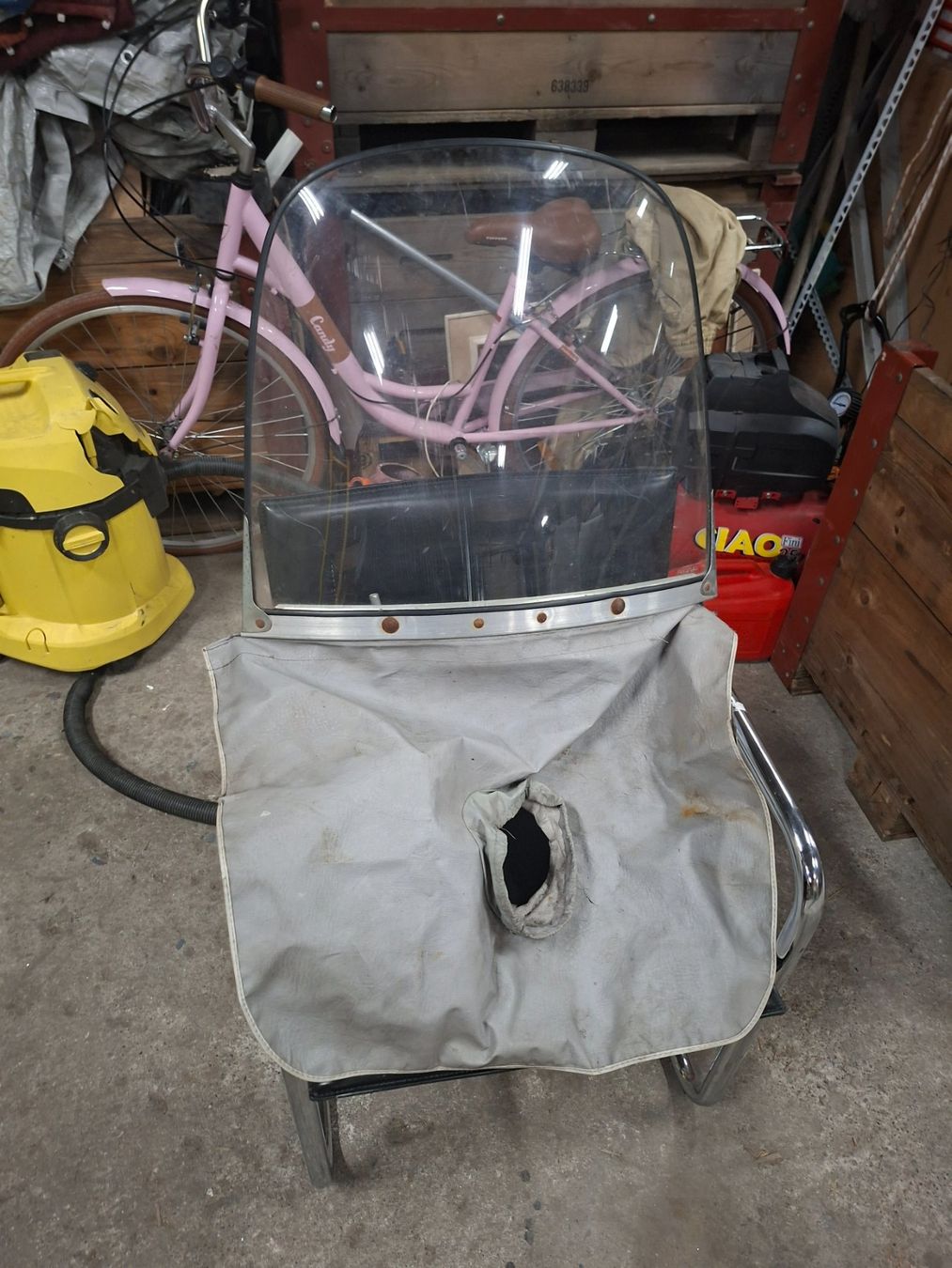 Sachs Ciclomotori: Sachs Mofa Regenschutz mit Halterung – Usato da Balsthal venduto da redcarpet 4