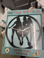 Vinyl wall clock Wanduhr Retro sexy Frauen