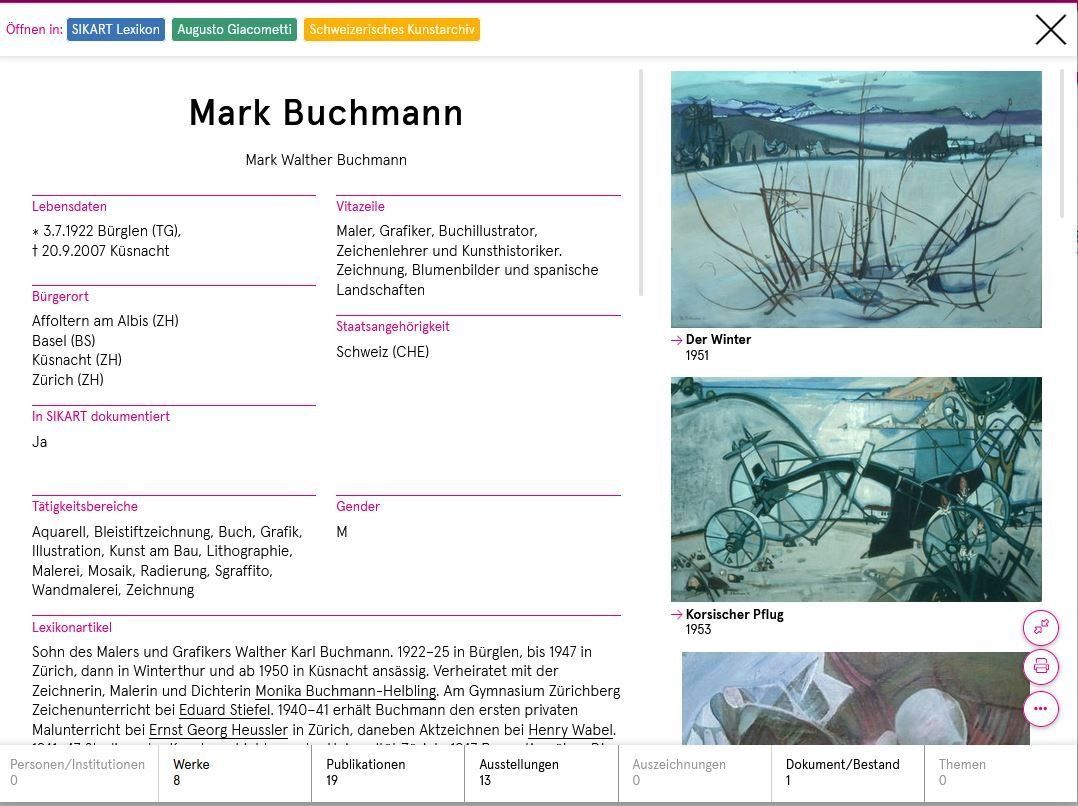 Tableaux: Mark Buchmann - Swiss Art Selection – D'occasion à Wetzikon ZH par Nicki6 3