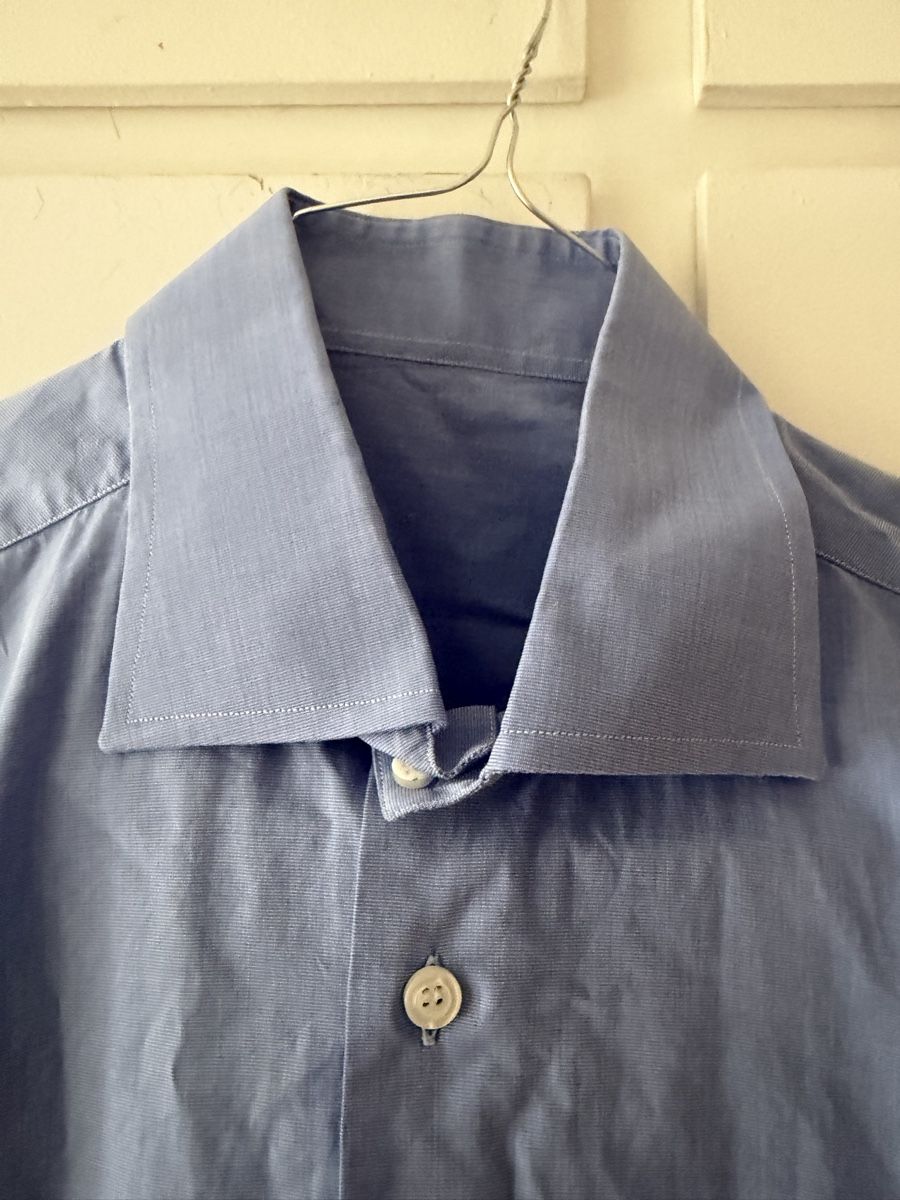 Camicie: Camicia uomo azzurra taglia 40 153/4 monogramma J.P.F. – Usato da Lugano venduto da can_xdd8
