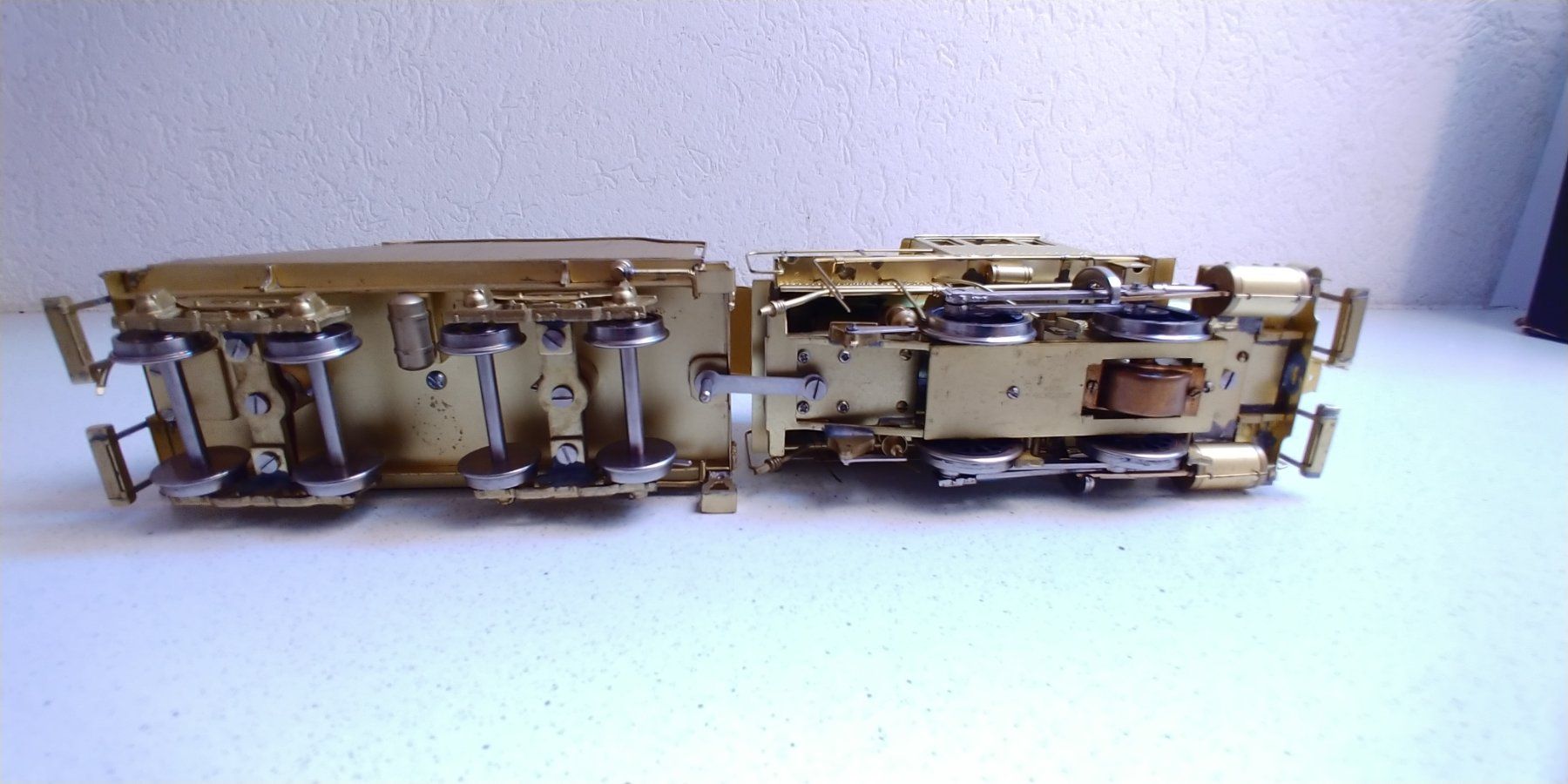 Modellini di ferrovie: Gem Models Dampflok Messing mit Kohlewagen 0 – Usato da Waltenschwil venduto da Ardnas007 2