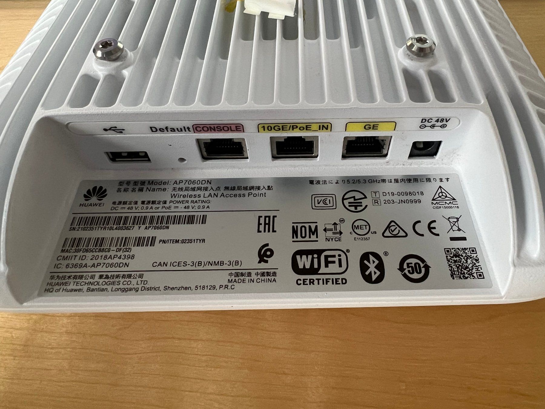 Huawei Modem & Router: Huawei AirEngine AP7060DN Access Point – Usato da Künten venduto da Morepower 2