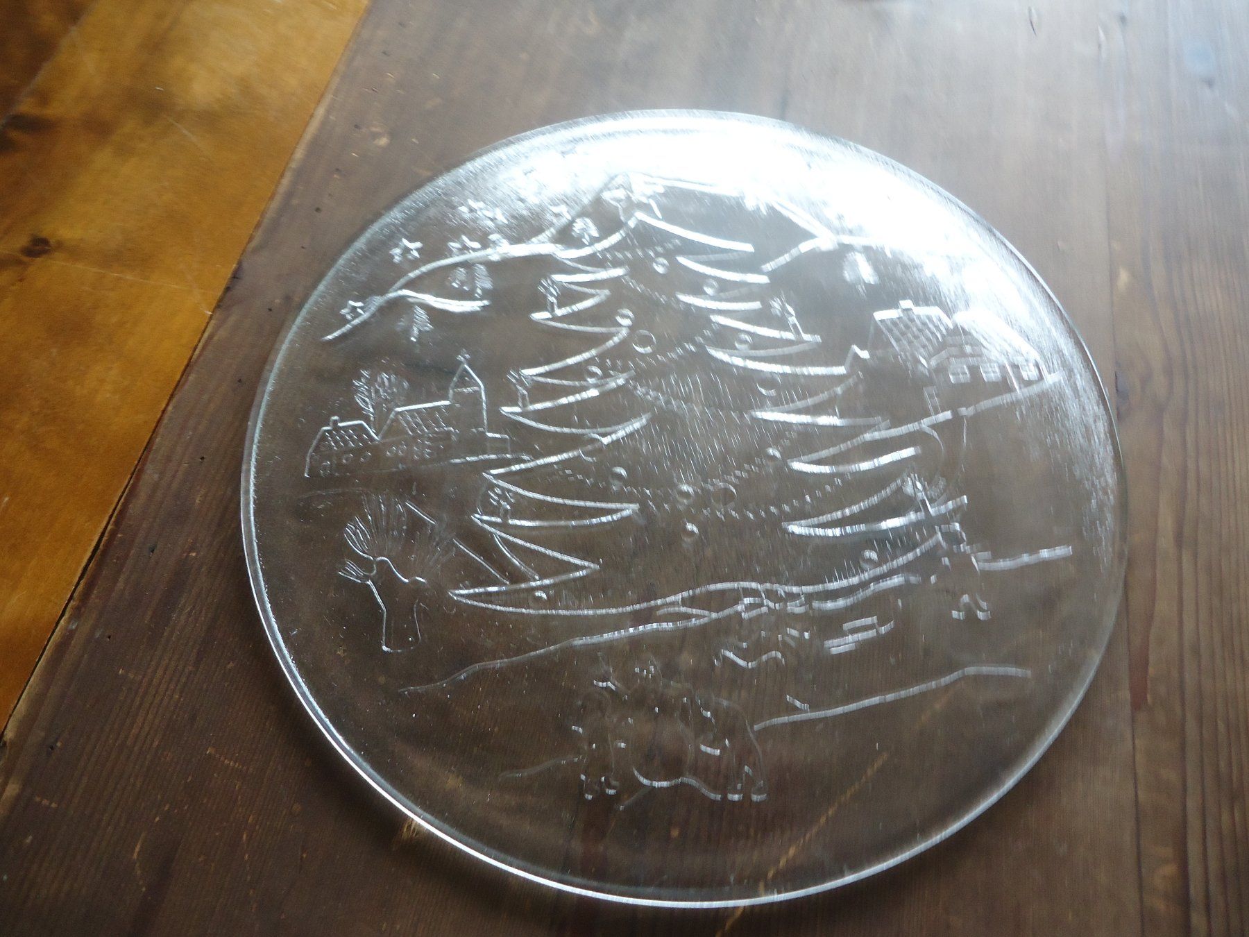Piatti di portata: Plat en verre - Motif : Noël – Usato da Vessy venduto da mafabe 2