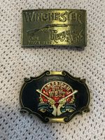 Winchester & American Wild West Gürtelschnalle, 2 Stk.