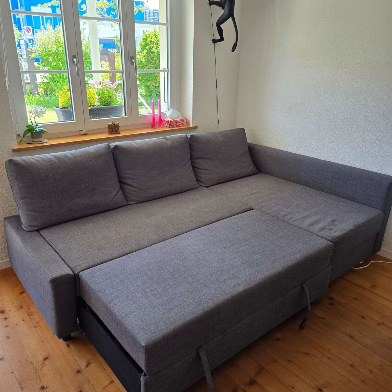 Ikea Divani: Schlafsofa / Ecksofa grau mit Bettfunktion und Stauraum – Usato da Zollikofen venduto da elias.D91 2