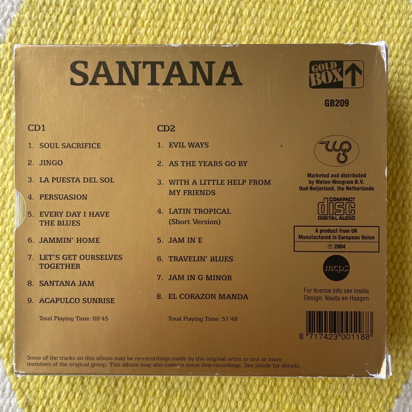 CDs: SANTANA-2CD JINGO – D'occasion à Rorschacherberg par CD-Roli 1