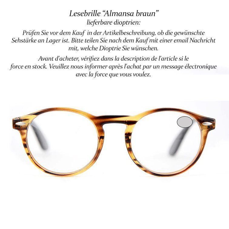 Occhiali & Lenti: Lesebrille Almansa braun +2.0 – Nuovo e nell'imballaggio originale da Pfäffikon SZ venduto da ANNAPURNA8091