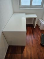 Schreibtisch mit Ausziehplatte von Ikea Malm