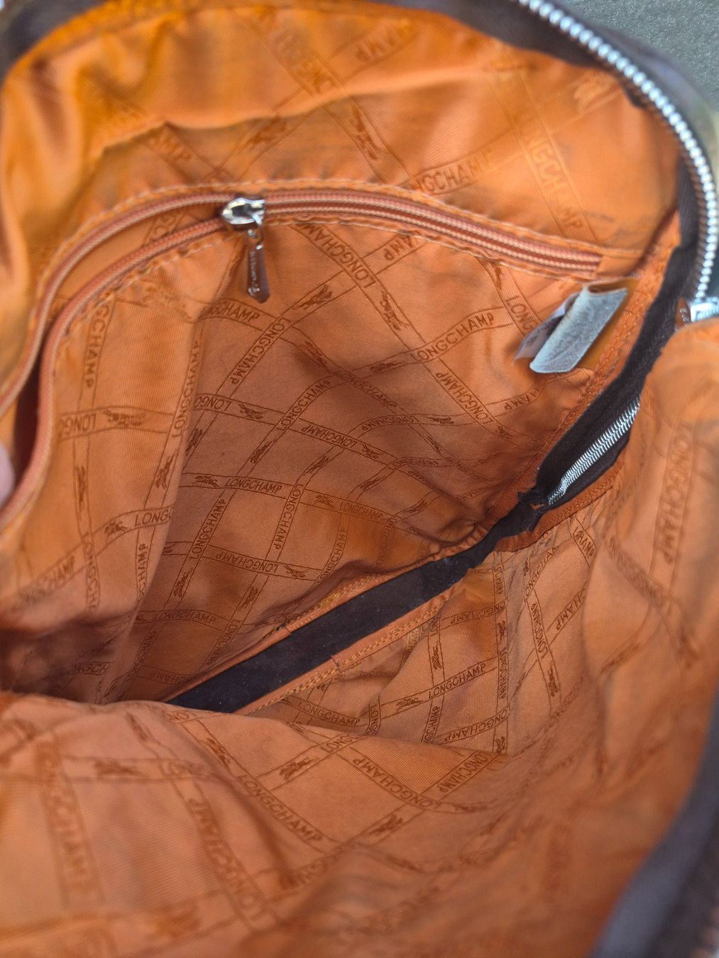 Longchamp Borse: Besace homme Longchamp cuir marron – Difettoso da le landeron venduto da canette 4