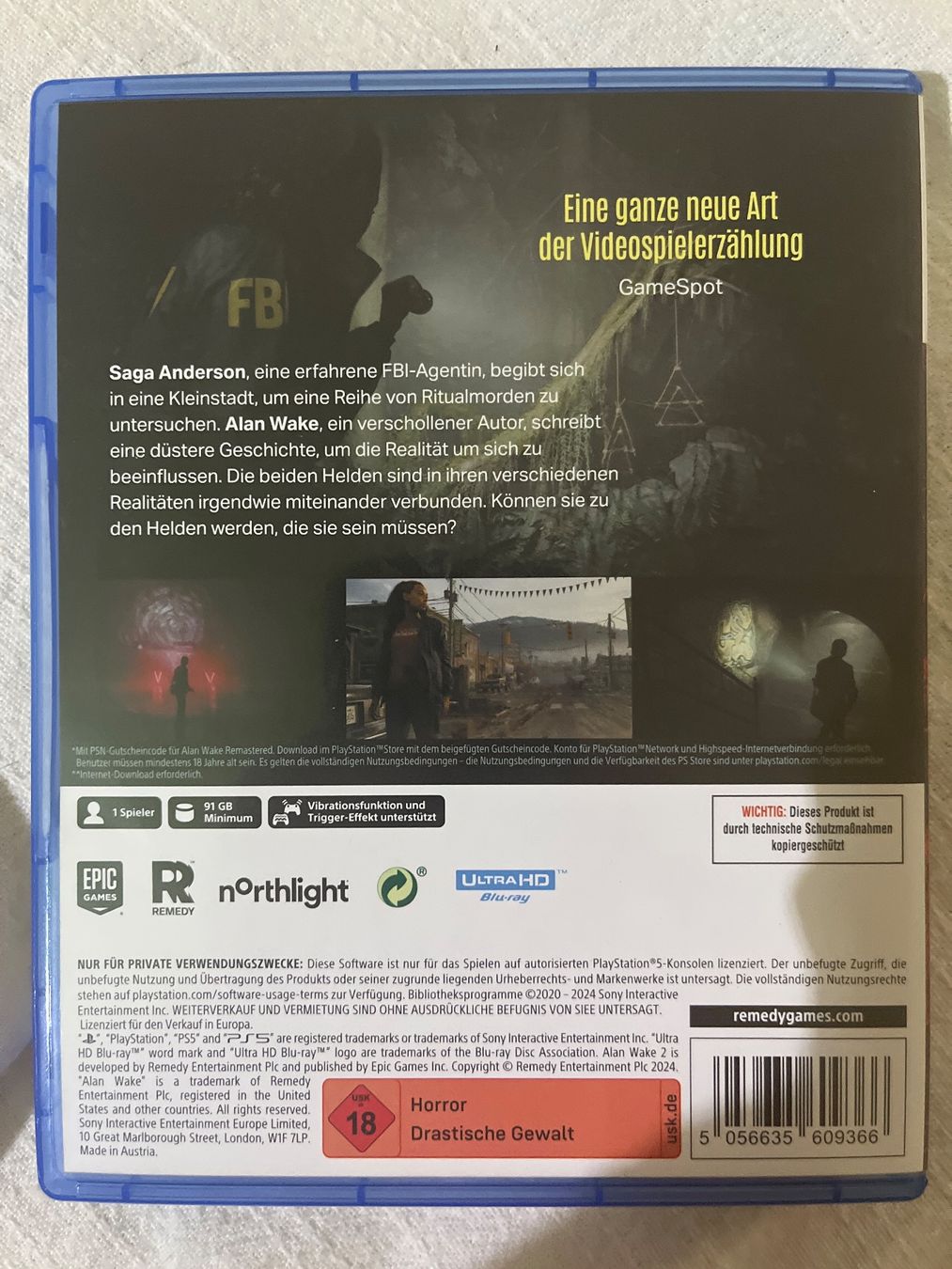 Giochi: Alan Wake 2 PS5 – Usato da Basel venduto da patku79 1