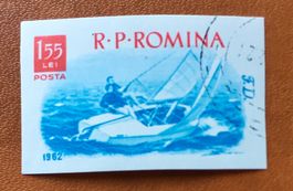 Briefmarken aus Rumänien Bootssport gestempelt