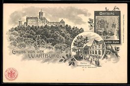 Litho Ganzsache PP9F101 /03: Wartburg, H