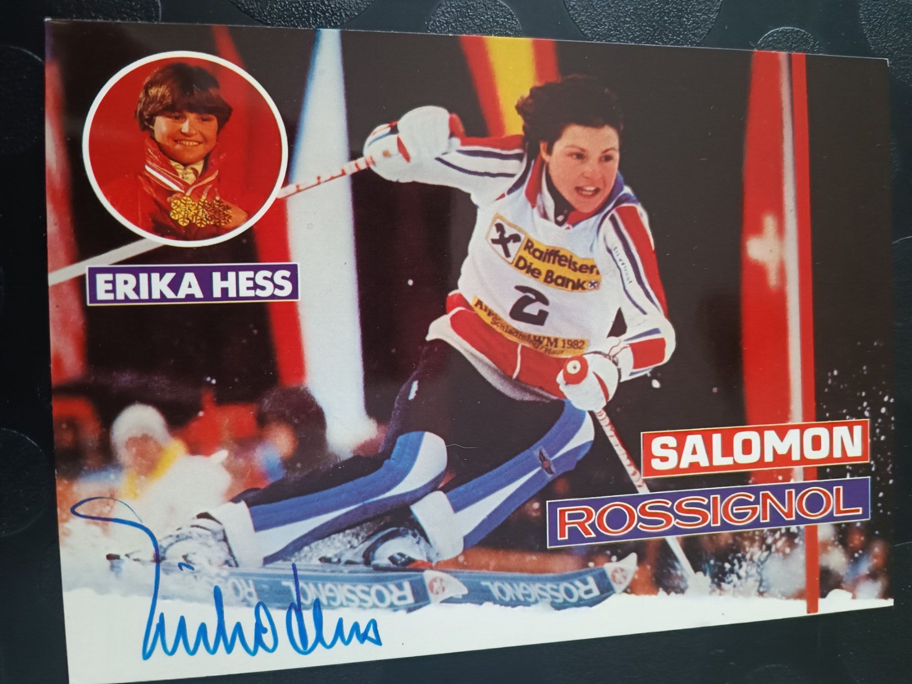 Autografi: Erika Hess - handsigniert -80er Jahre – Usato da Menziken venduto da Artographs