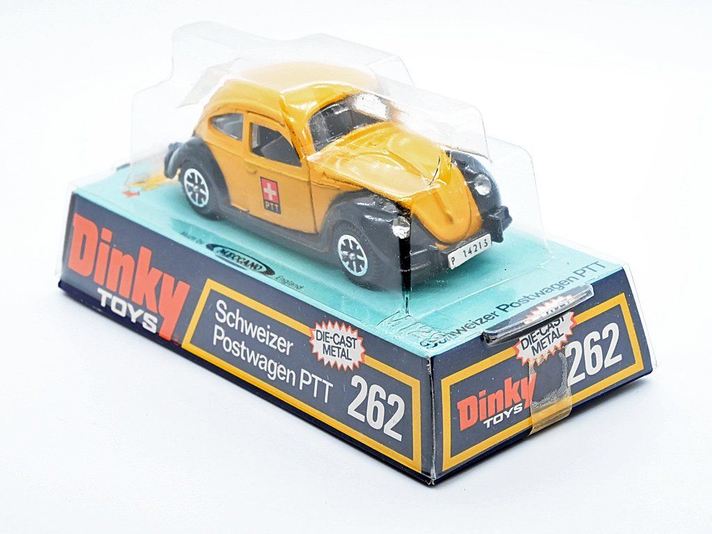 Schuco Modellini d'auto: DINKY TOYS 262 VW KÄFER SCHWEIZER POSTWAGEN PTT – Usato da Zufikon venduto da MatchboxCorner