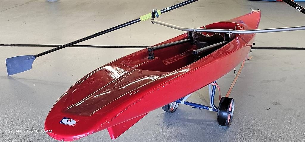 Sport Ruderboot - Virus Turbo Light Skiff mit viel Zubehör (Gebraucht ...