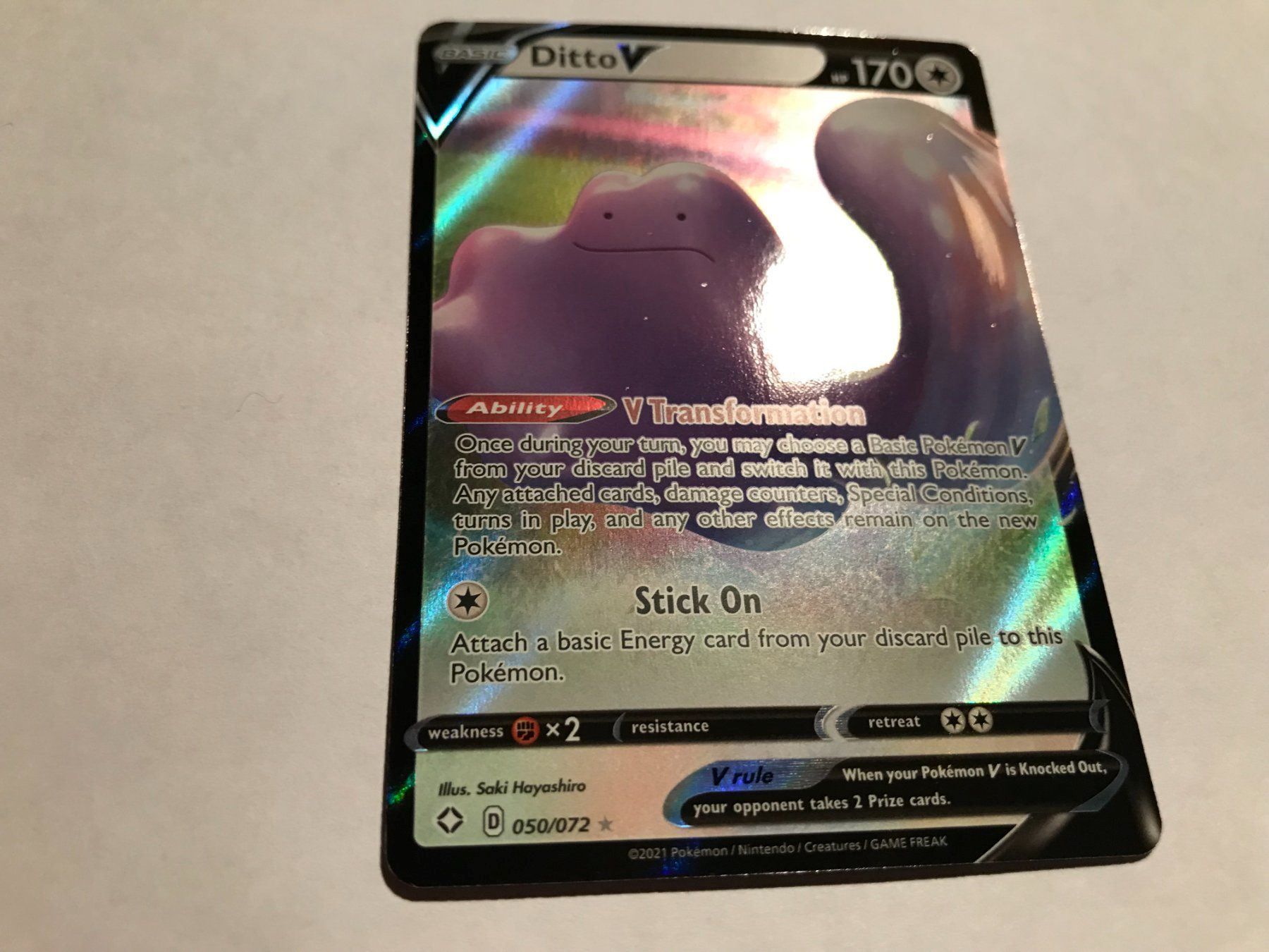 Pokémon Carte collezionabili: Ditto V EN – Nuovo (secondo la descrizione) da Hagendorn venduto da Pokecollectorch 2