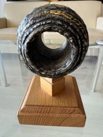 Brutalist Sculpture Metal Ball vintage