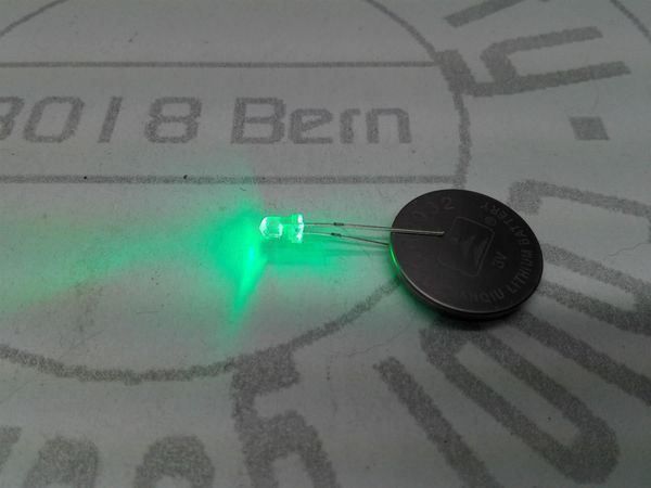Componenti elettronici: Flacker-LED klar/grün 3mm, 2 Stück – Nuovo (secondo la descrizione) da Luzern venduto da Salefactory