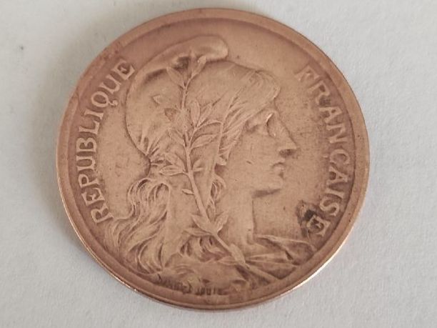 Alle Münzen: 10 centimes françaises type Daniel-Dupuis 1916 – Gebraucht aus Couvet von lulul 1
