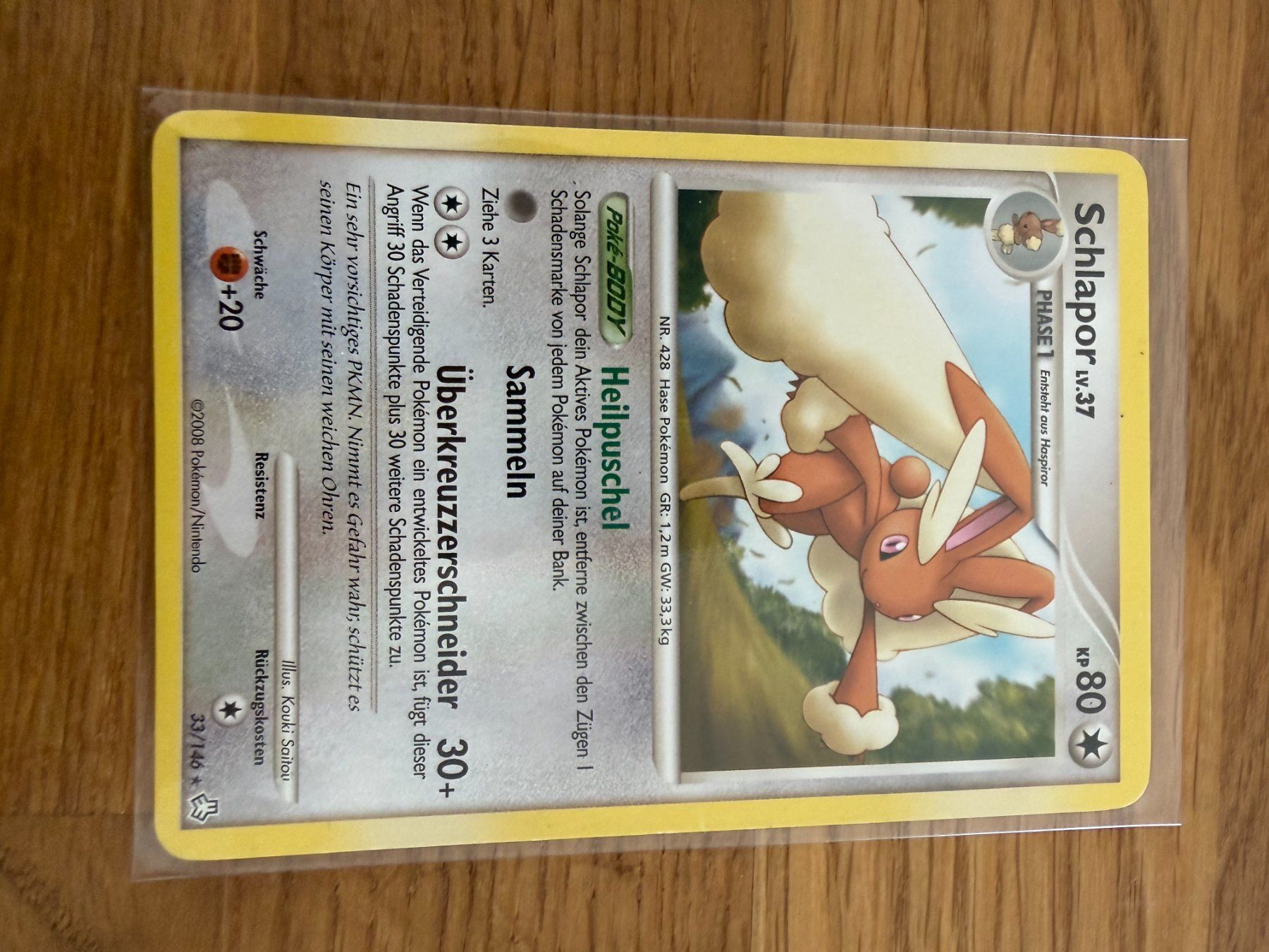 Pokémon Carte collezionabili: Schlapor Lv.37 33/146 – Usato da Amriswil venduto da sim_nlb6
