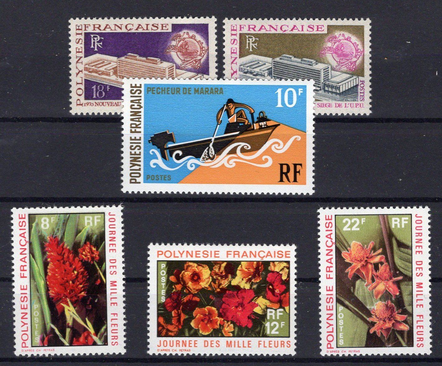 Alle Briefmarken: R5836  /  Polynésie 1970-1971 neufs XX – Neu (gemäss Beschreibung) aus Ste-Croix von MONT-TAGNAC