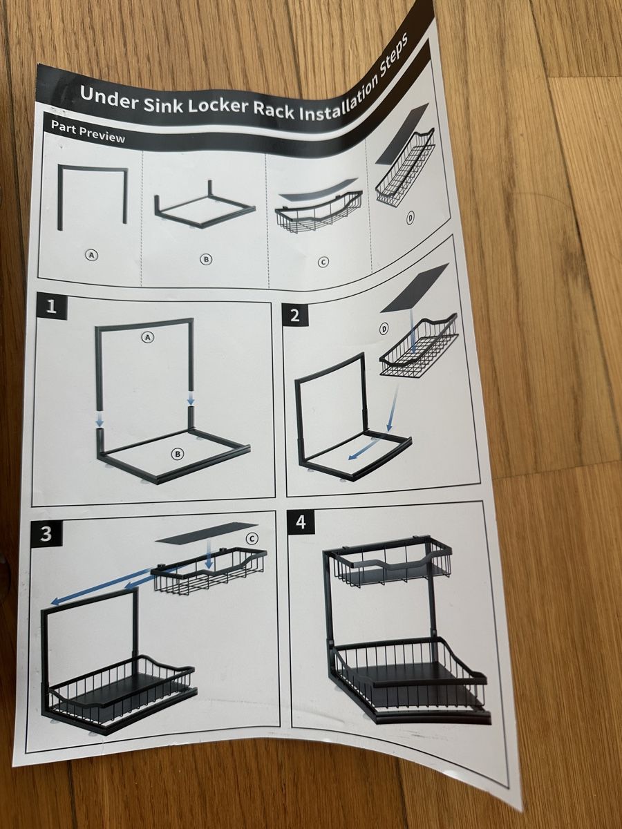 Altri accessori: 2-Tier Under Sink Storage Rack Black  – Usato da Gattikon venduto da Sarahs_Schatzkammer 6