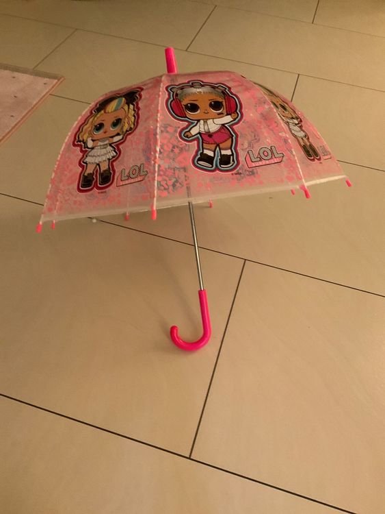 CyP Brands Gabby Kinderschirm Transparent - Offizieller Regenbogen Regenschirm Für Kinder