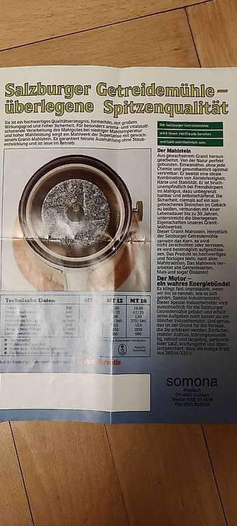 Elettrodomestici da cucina: Salzburger Getreidemühle MT 12  – Usato da Rehetobel venduto da ft24 3