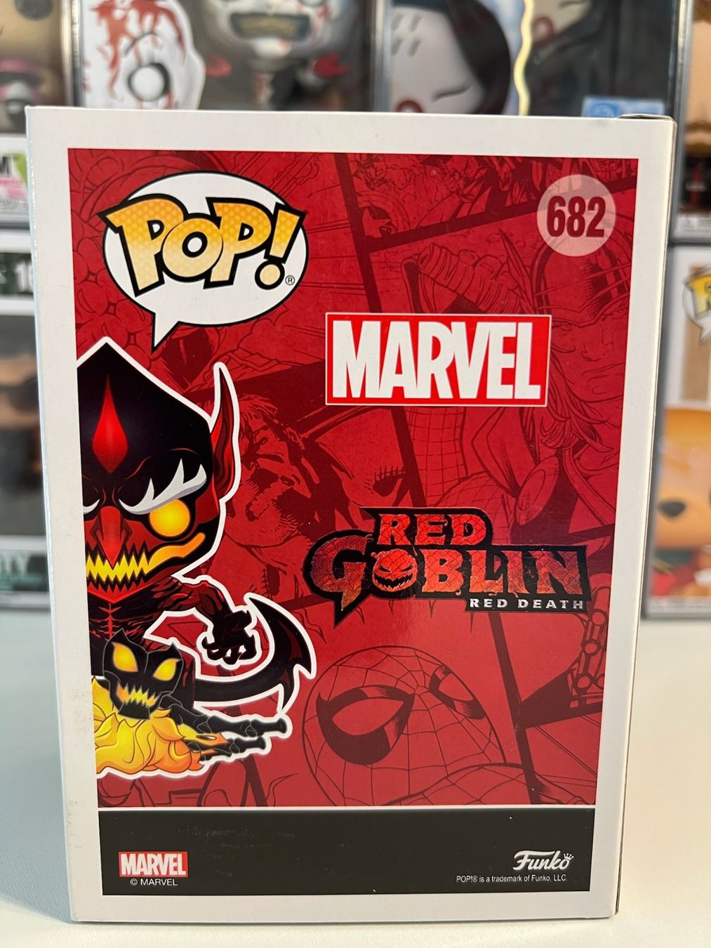 Funko Statuette: Funko POP! Marvel Red Goblin Edition Limitée Fall Convention – Usato da Le Mouret venduto da perfectbijou 2