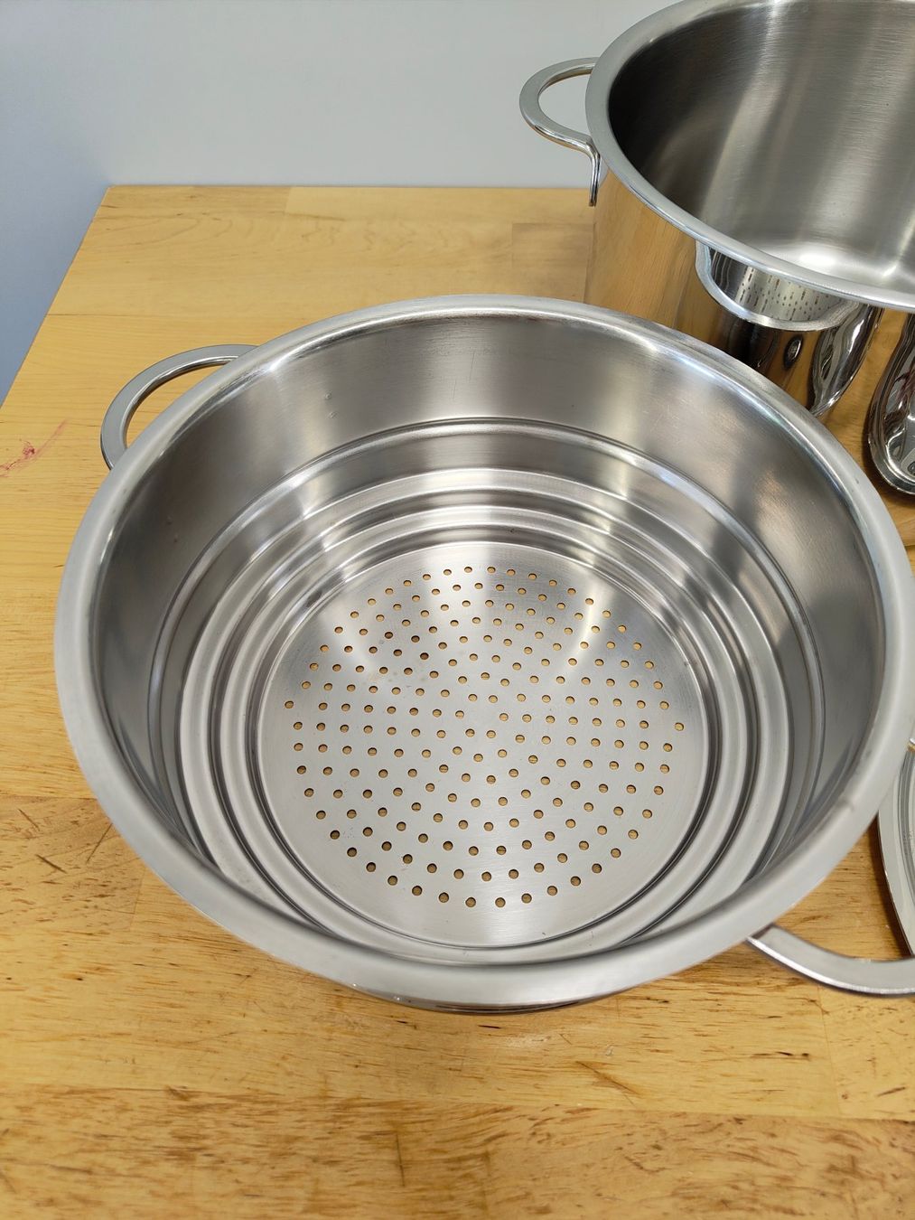 Pentole: Kochtopf Spring Christal und Dämpfer einsatz 20cm mit Deckel – Usato da Emmenbrücke venduto da BlSi 2