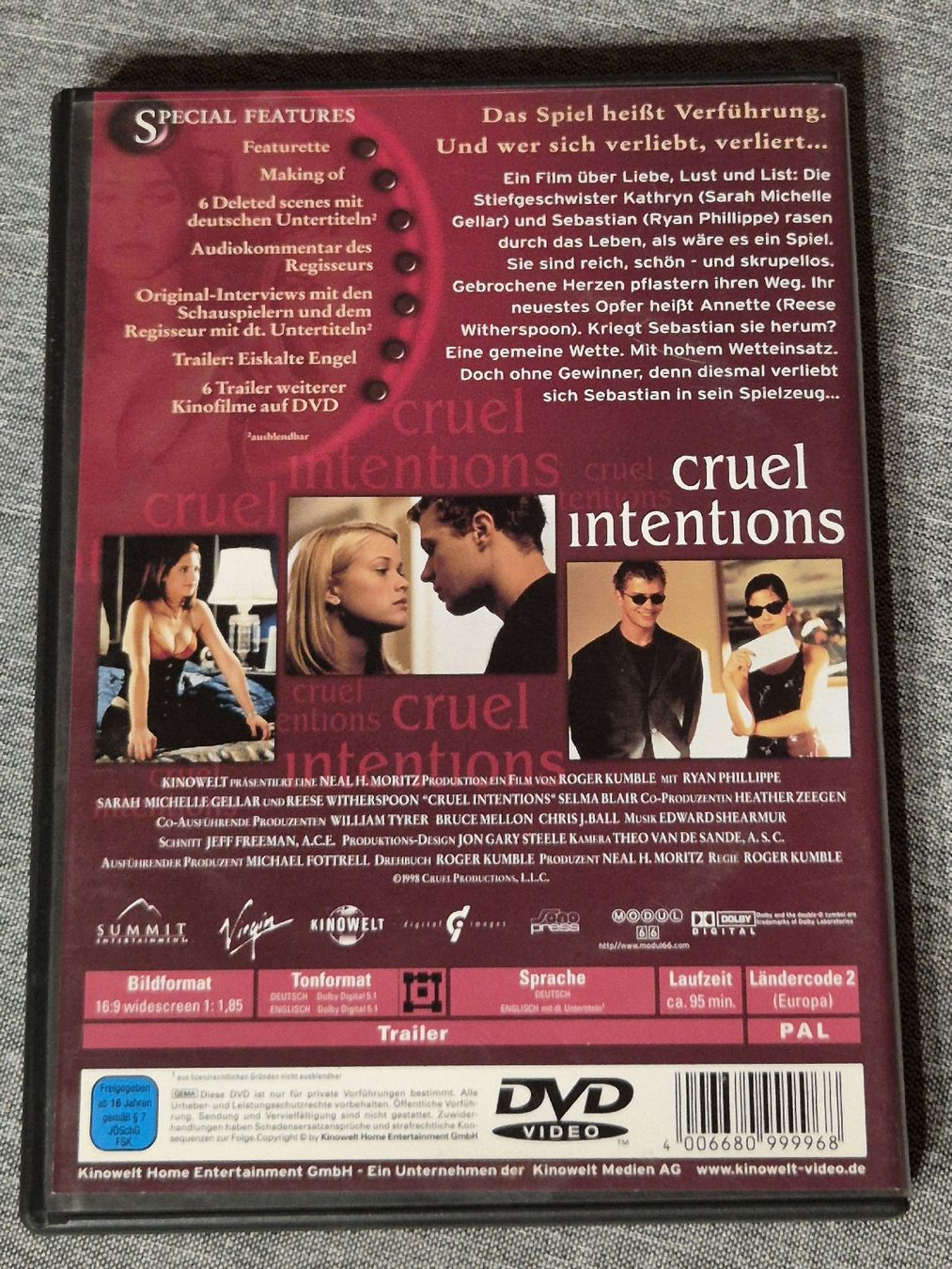 Tous les DVDs: DVD Eiskalte Engel Cruel Intentions  – D'occasion à Abtwil SG par Adler770 1