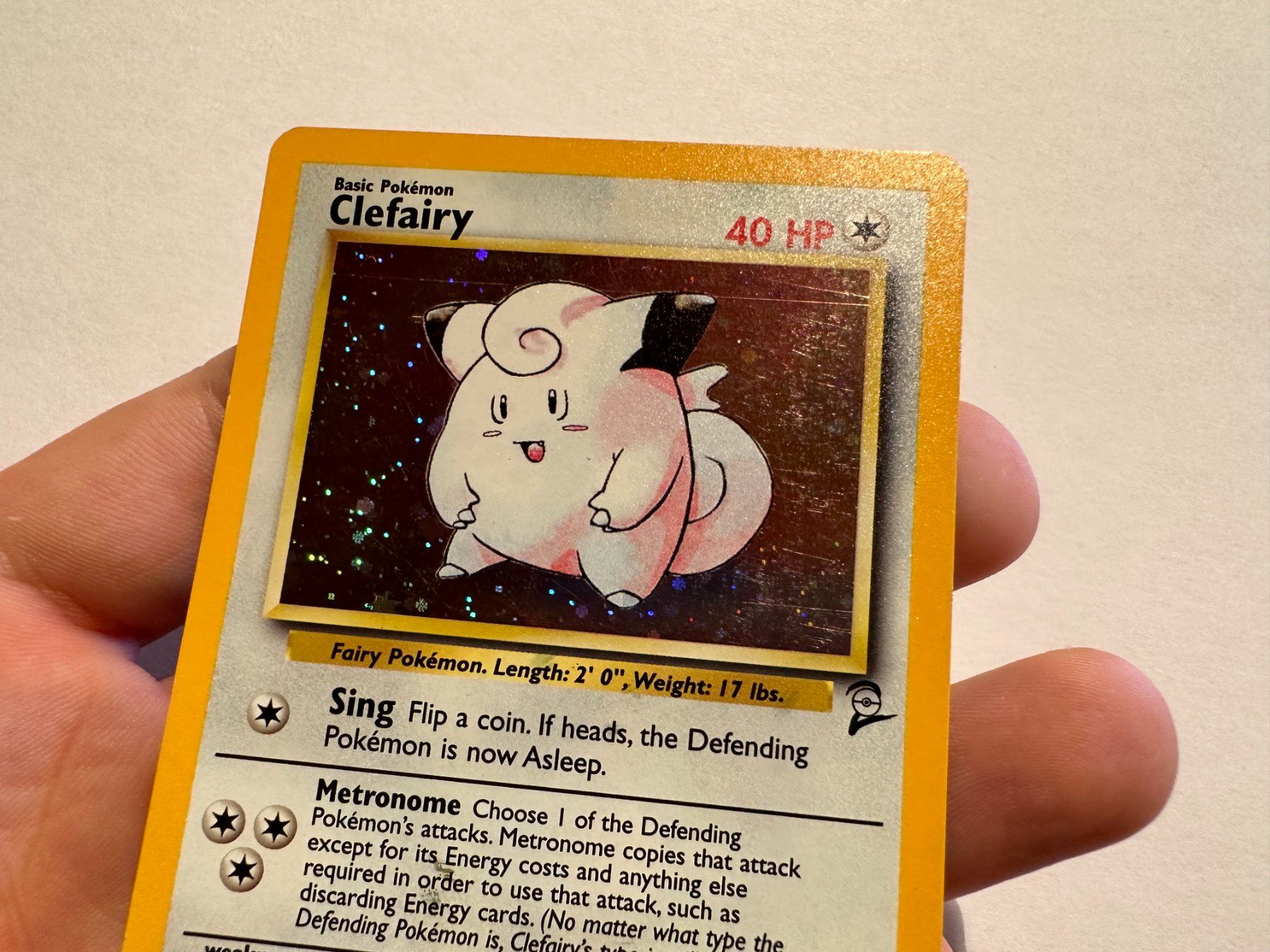 Pokémon Carte collezionabili: Clefairy holo Base 2 EN – Usato da Hagendorn venduto da Pokecollectorch 3