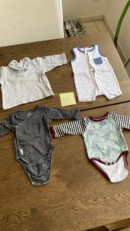 Bodies und Shirtli Gr.62, super Zustand, Top Marken