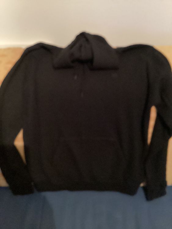 Herrensweater Gr. M schwarz, Kapuzenpullover 4