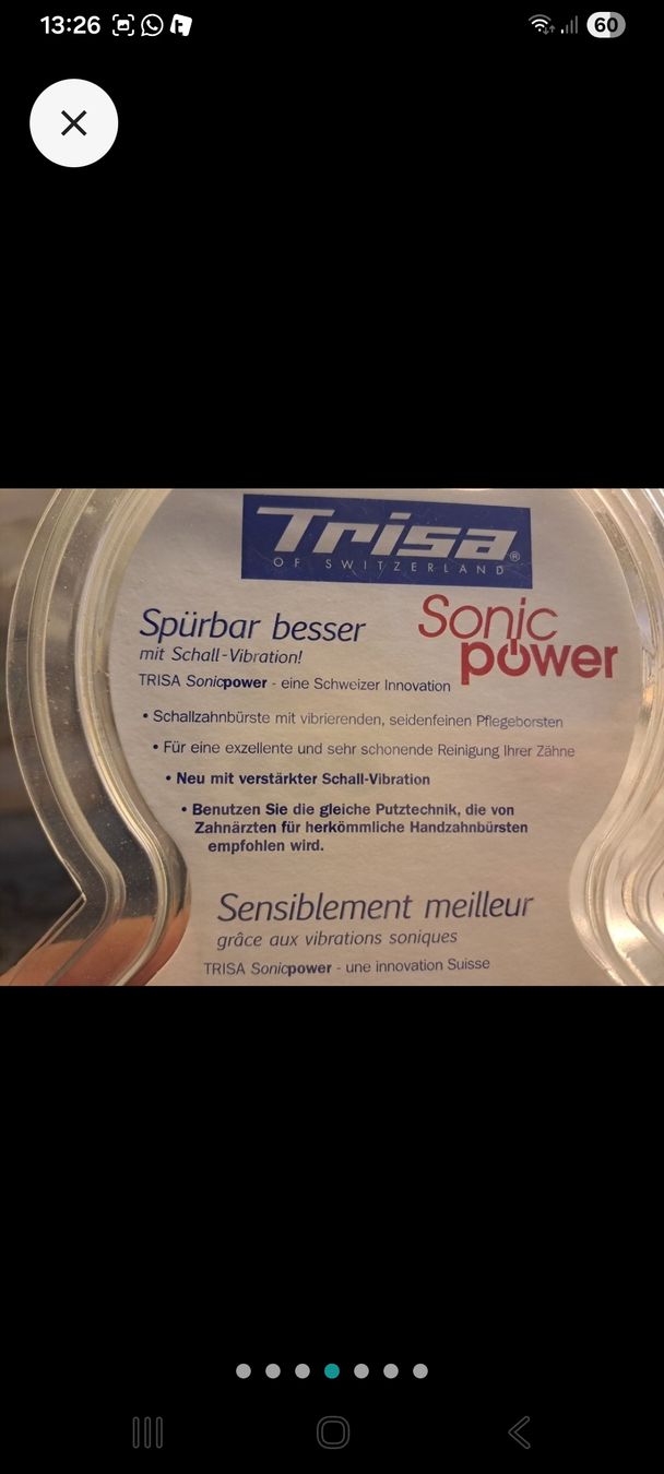 Trisa Cura dei denti: Trisa Sonic Power Plus Zahnbürsten  – Nuovo e nell'imballaggio originale da Rickenbach LU venduto da bishiida 2