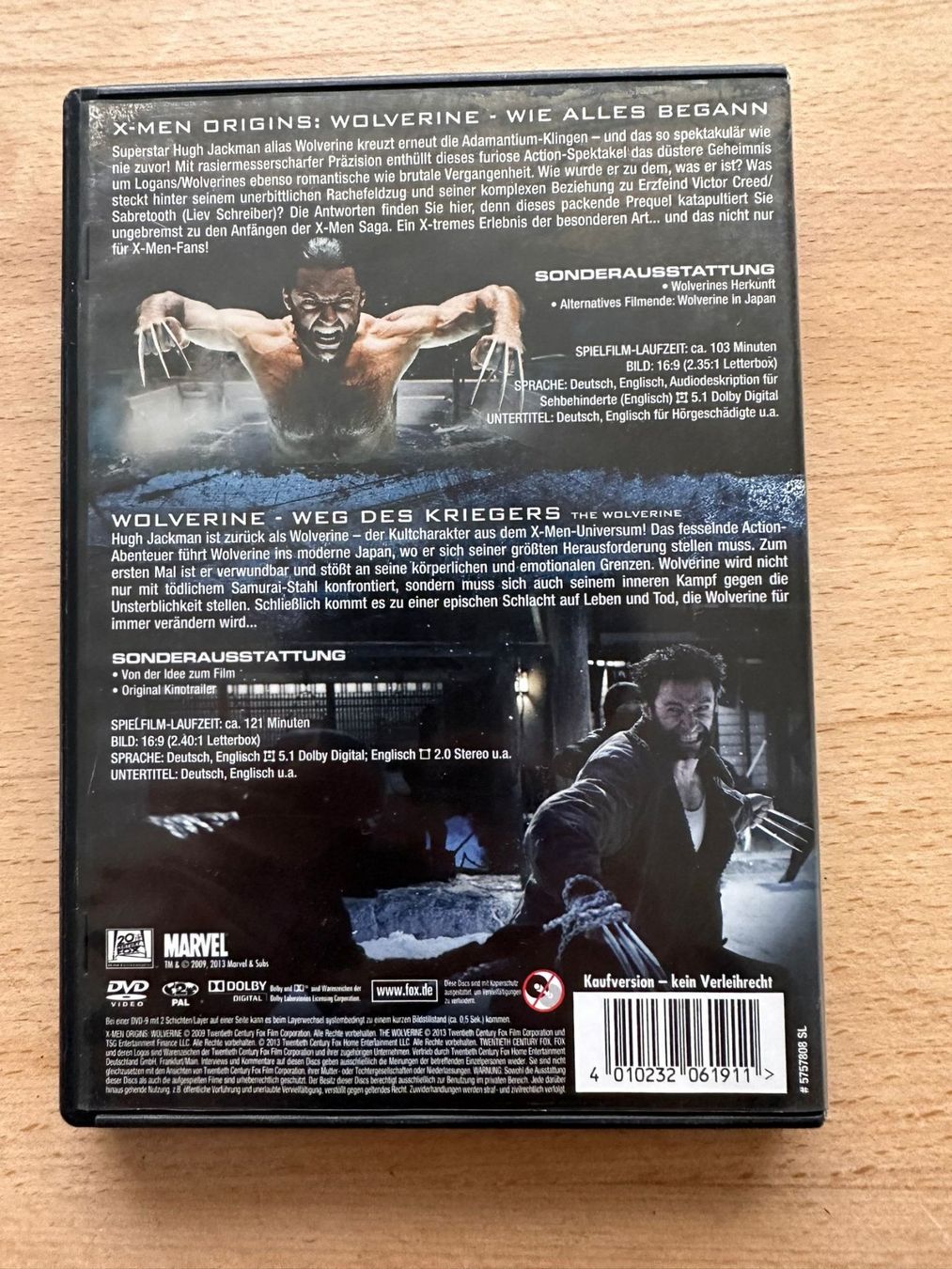 Alle DVDs: Wolverine, 2 DVD's – Gebraucht aus Herznach von SusanneB0102 1