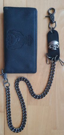 Harley-Davidson Biker Leder Portemonnaie / Leder- /Geldbörse