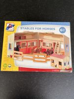 Woody Pferdestall aus Holz 6-teilig Spielset 90879 - Neu 