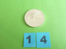 Frankreich 1986 : 100 Franc Münze Silber, 15 g
