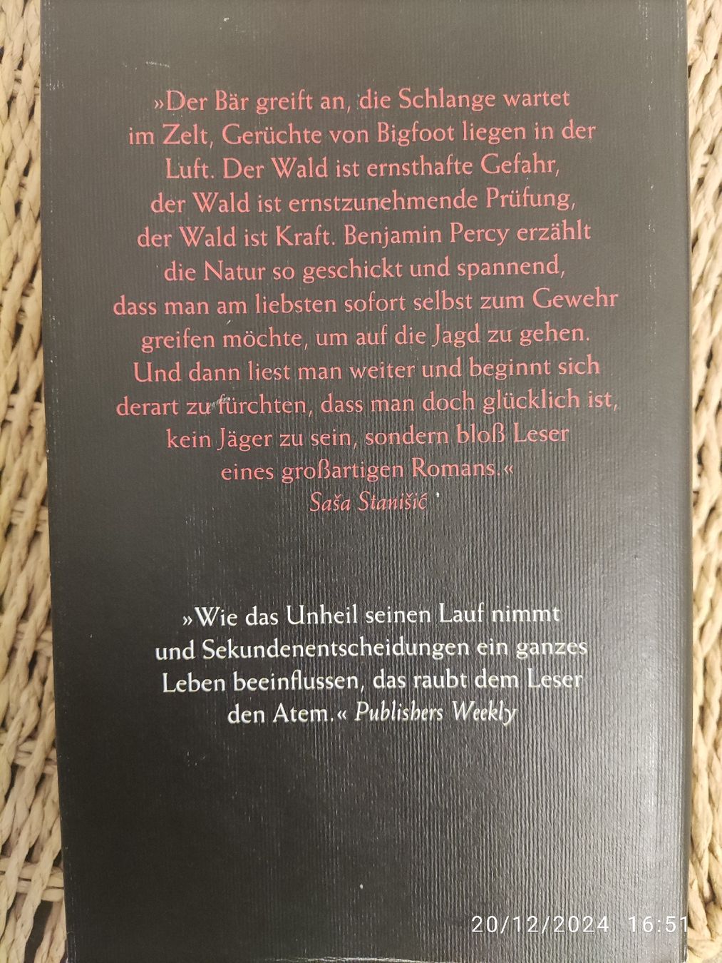 Libri: Wölfe der Nacht By Benjamin Percy – Usato da Basel venduto da Alacant 1