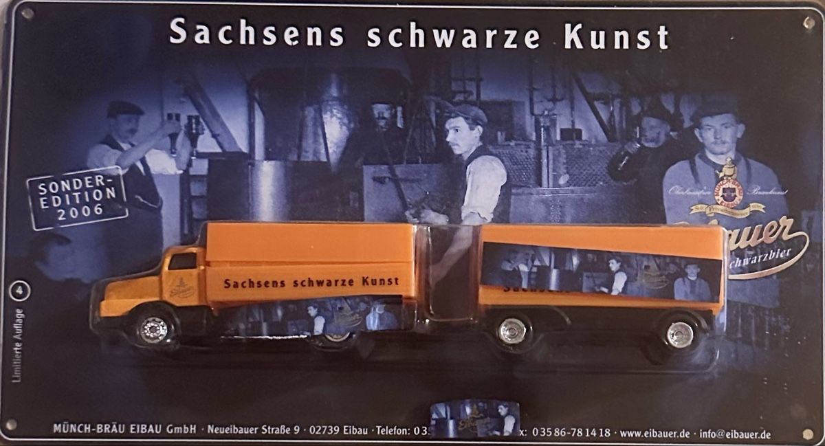 Modellini d'auto: Modell LKW Eibauer Sonderedition 2006 auf Blechschild – Nuovo e nell'imballaggio originale da Malters venduto da Gustov