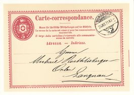 1971 Carte-correspondance  PTT Bildpostkarte nach Langnau