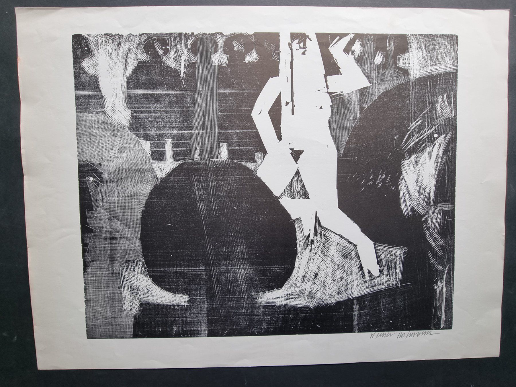 Xilografie: WERNER HOFMANN HOLZSCHNITT SIGNIERT – Usato da Gersau venduto da grafik-kunst 1