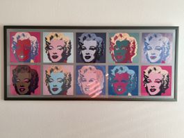 Grosses Marilyn Monroe Pop Art Bild – gerahmt – 138 × 60 cm